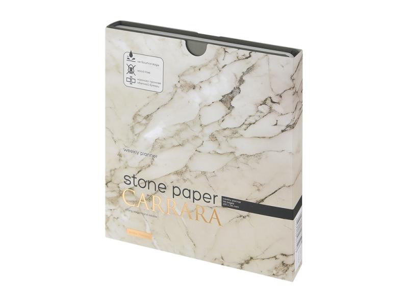 Еженедельник с каменной бумагой А5+ Carrara