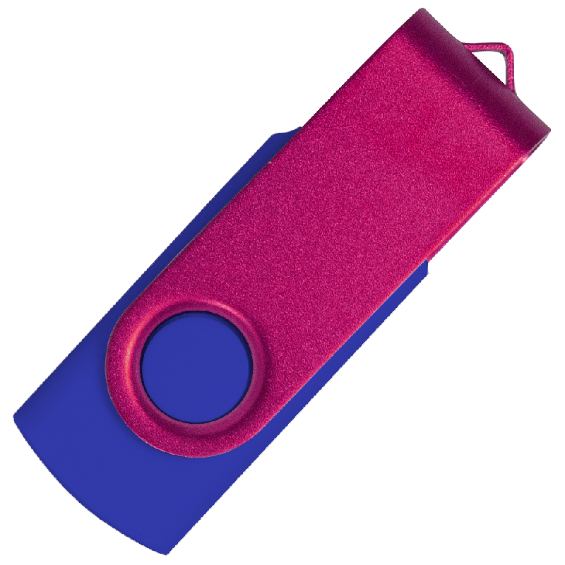 Флеш накопитель USB 2.0 Twister Сolor Mix 16GB, пластик Софт Тачметалл