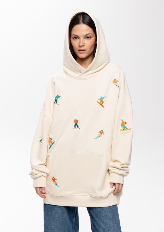 Худи унисекс STAN оверсайз футер без начёса 350