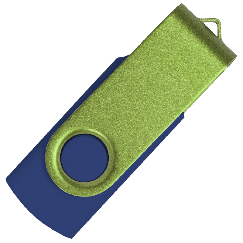 Флеш накопитель USB 2.0 Twister Сolor Mix 16GB, пластик Софт Тачметалл