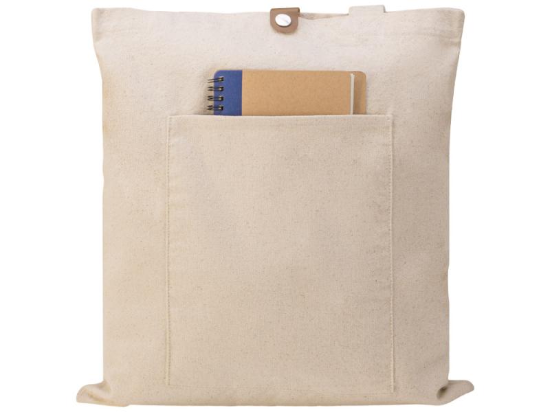 Cумка Clip из хлопка 340 г/м2 с застежкой из экокожи