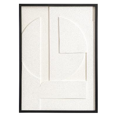 Панно декоративное с эффектом 3d minimalism, с черной рамой, 50х70 см