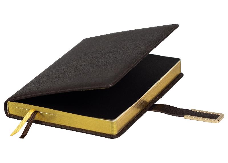 Ежедневник City Bary Mocco A5 в подарочной коробке,  с золотистым, недатированный, в твердой обложке