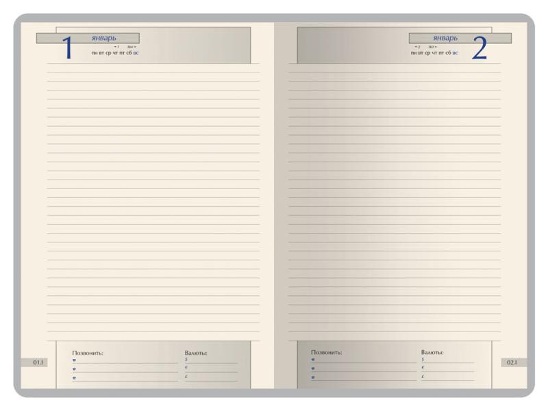 Ежедневник полудатированный А5 Windsor