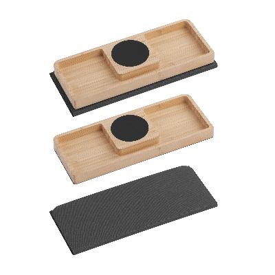 Коврик-трансформер с органайзером на магнитах с беспроводным (15W) ЗУ с подсветкой логотипа