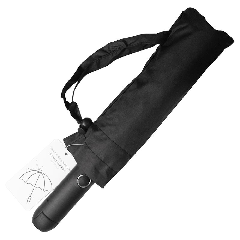 Зонт складной автоматический с фонариком Forest Walker, диаметр 108 см, 8 панелей, со светоотражающей полосой в подарочной коробке