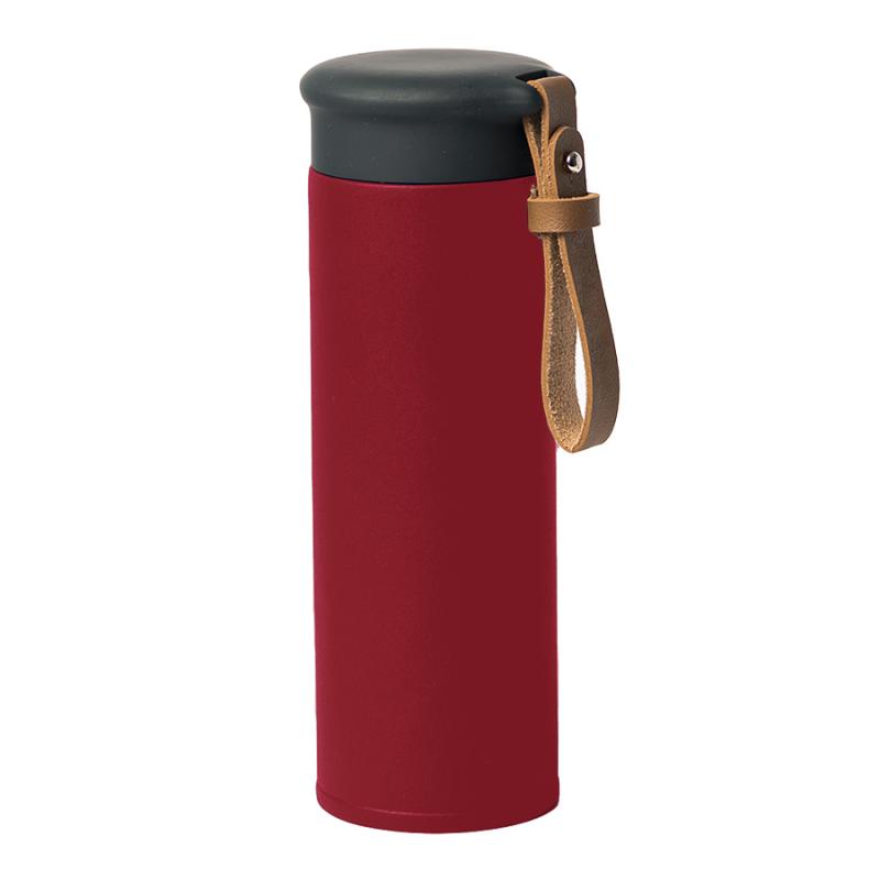 Термос вакуумный STRIPE, голубой, нержавеющая сталь, 450 мл