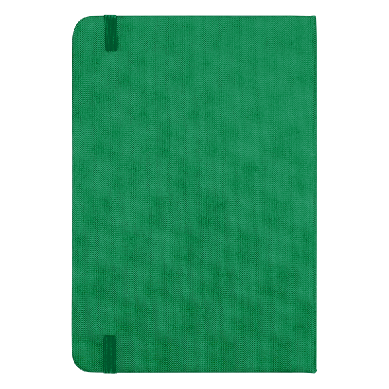 Блокнот А5 Hobard, в твердой тканевой обложке c резинкой в линейку