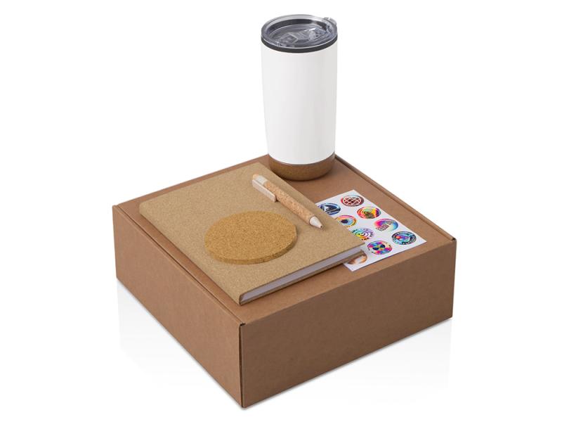 Набор Earthly с блокнотом, ручкой и термокружкой