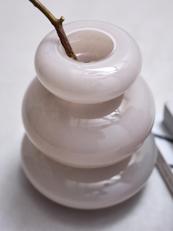 Ваза riverstone, 20 см, жемчужно