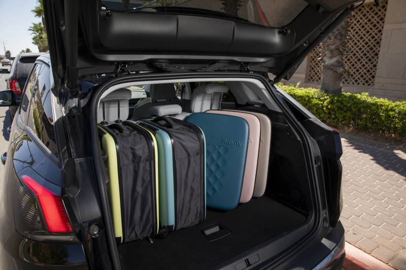 Чемодан складной Rollink Vega II 55x40x20 см, 2 колеса, сине-зеленый