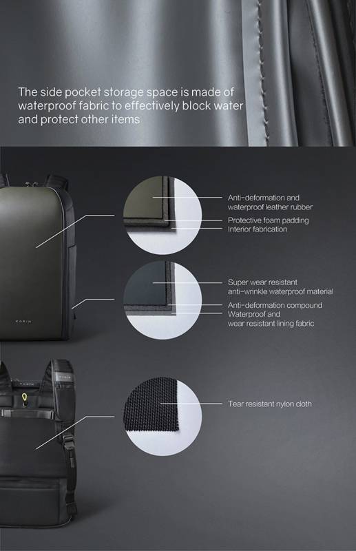 Рюкзак KORIN FlipPack 47х30х17 см, зеленый/черный