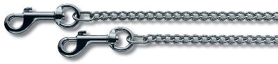 Цепочка VICTORINOX, 38 см, диаметр 1,8 мм, с 2 большими карабинами, никелированная