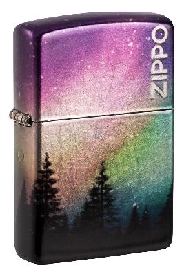 Зажигалка ZIPPO Colorful Sky с покрытием 540 Tumbled Chrome, латунь, 38x13x57 мм