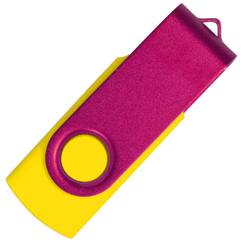 Флеш накопитель USB 2.0 Twister Сolor Mix 16GB, пластик Софт Тачметалл