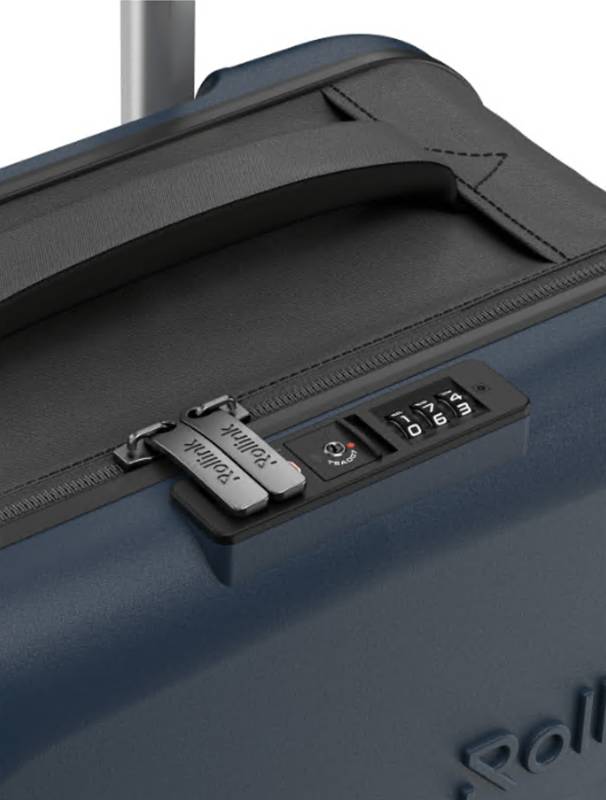 Чемодан складной Rollink Vega 360 55x40x20 см, 4 колеса, серо-синий