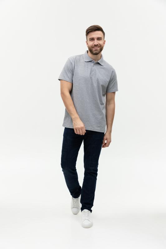 Рубашка поло мужская  STAN хлопок/полиэстер 185