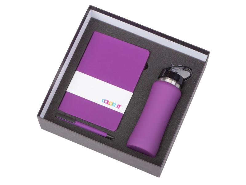 Подарочный набор c блокнотом C1, ручкой и бутылкой