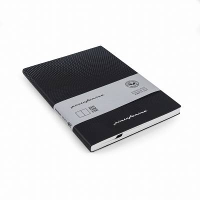 Блокнот линованный Pininfarina из каменной бумаги в мягкой обложке, А5, черный