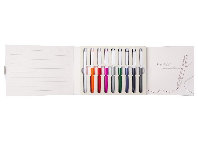 Набор шариковых ручек Print Sample №6 Ravena Color (9 штук) в футляре