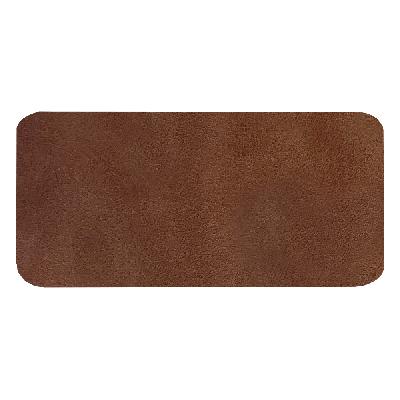 Шеврон Rectangle Smooth Leather размер 60*30 мм, со скругленными углами