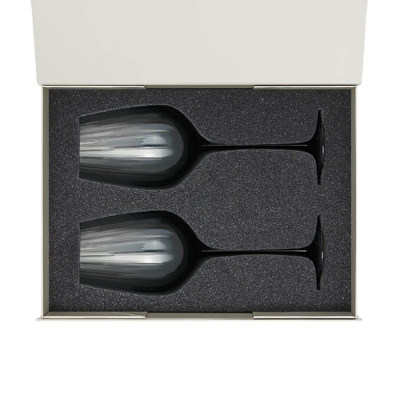 Подарочный набор 2 бокала для вина Mancera в серой коробке