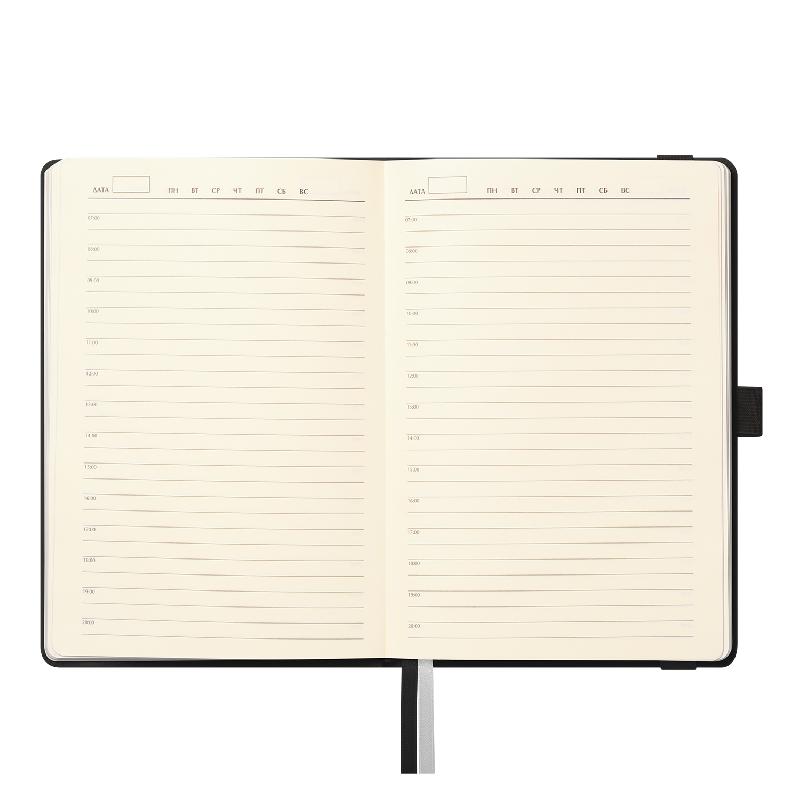 Ежедневник Galaxy недатированный, жесткая обложка, срез голограф. фольга