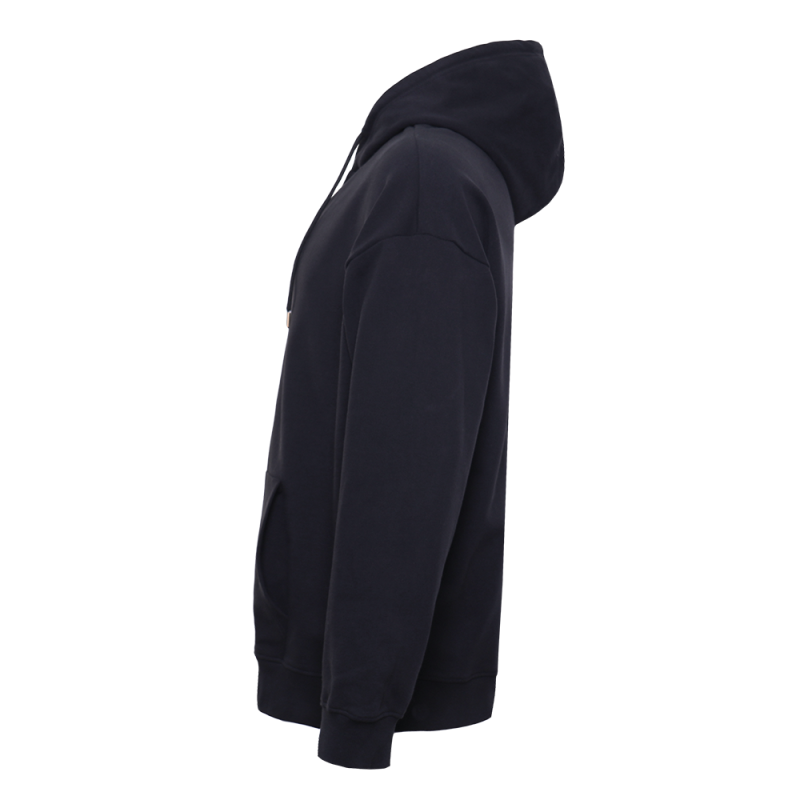 Толстовка Единый размер One size, с капюшоном на молнии футер без начёса 350, 72, Черный (20)