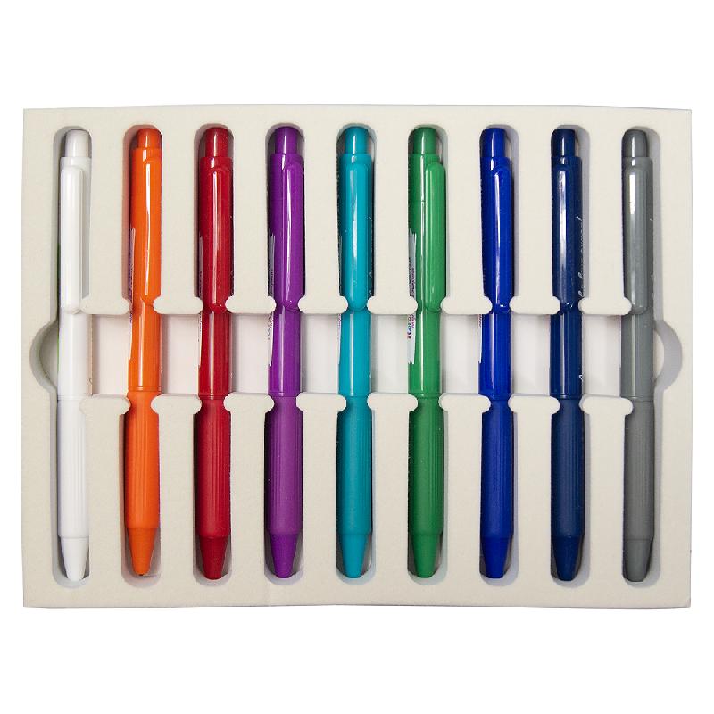 Набор шариковых ручек Print Sample №3 Flora Сolor (9 штук) в футляре