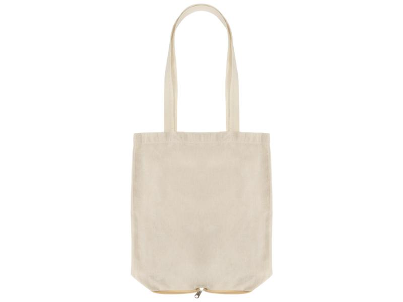 Складная сумка Jute из хлопка и джута с карманом