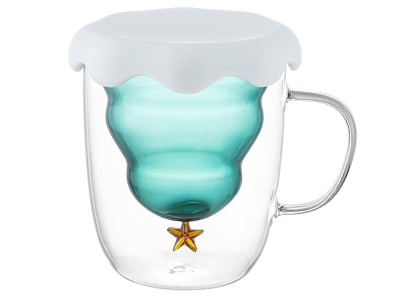 Кружка с двойными стенками с елочкой внутри Winter Wonderland