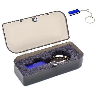 Флешка Slim 16 Гб в футляре, синяя