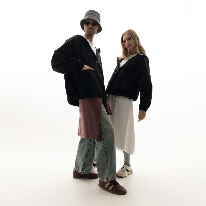 Ветровка (анорак) оверсайз унисекс RISSMAN, размер ML