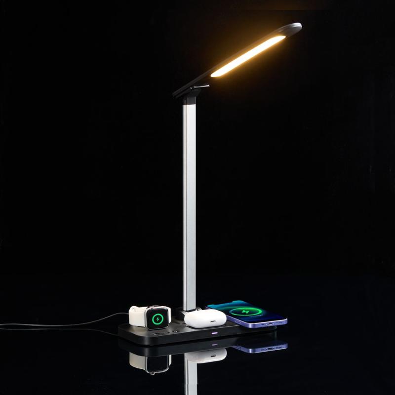 Настольная лампа с беспроводной зарядкой Power Light