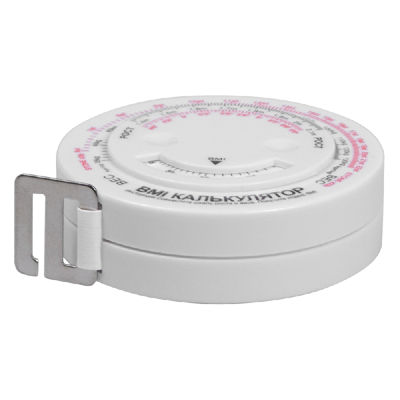 Рулетка Tools Healthy Lifestyle, 1,5 метра, пластиковая, ягкой лентой