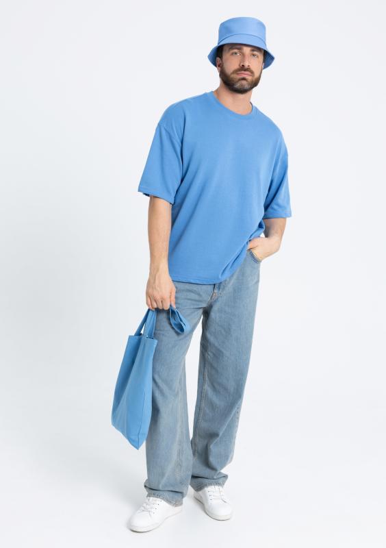 Сумка шопер STAN хлопок 38*42, 200,201, Голубой (76)