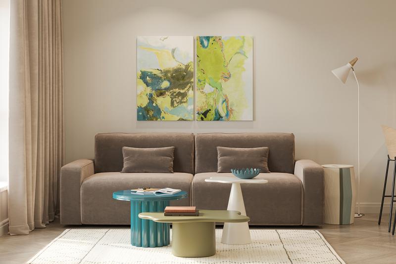 Столик кофейный vivlend, D57 см, глубоководный