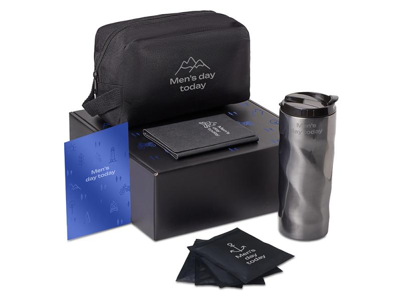 Подарочный набор Re:m. Road  с термокружкой, косметичкой и обложкой для паспорта