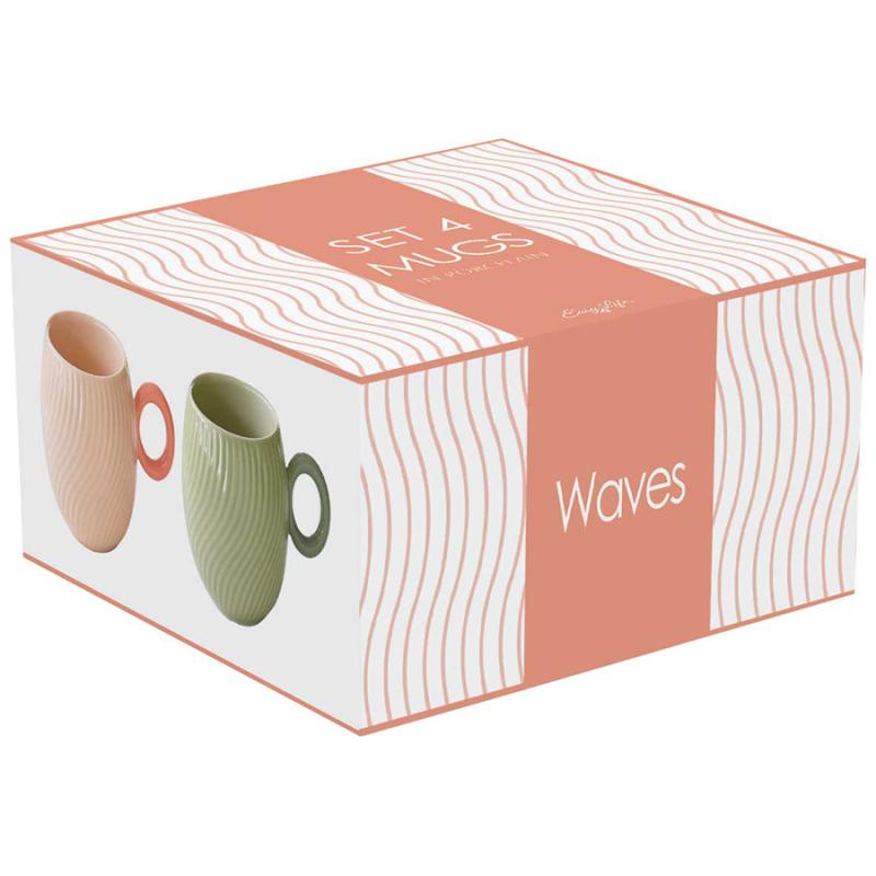 Набор кружек waves, 350 мл, 4 шт.