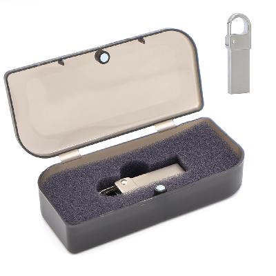 Флешка Carabine 16 Гб в футляре, серебристая