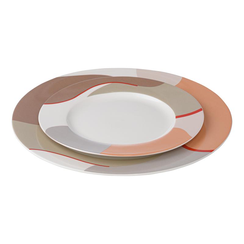 Набор из двух тарелок  с авторским принтом из коллекции freak fruit, 27см