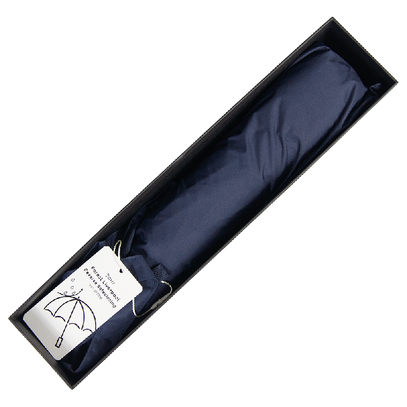 Зонт складной автоматический обратного сложения Forest Liverpool Reverse Safeclosing, диаметр 117 см, 10 панелей, с плавным закрытием, в подарочной коробке