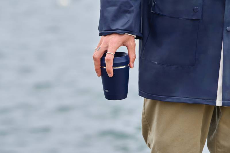 Термостакан Topl из переработанной стали с крышкой 360°, 235 мл