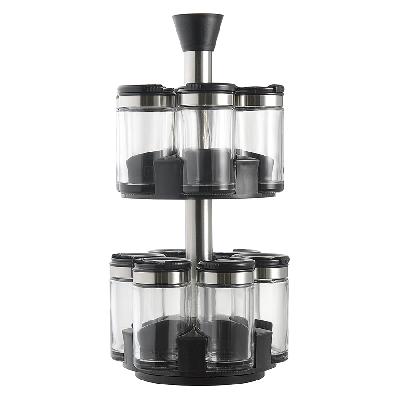 Набор из 12 банок для специй с подставкой scented jar, 100 мл
