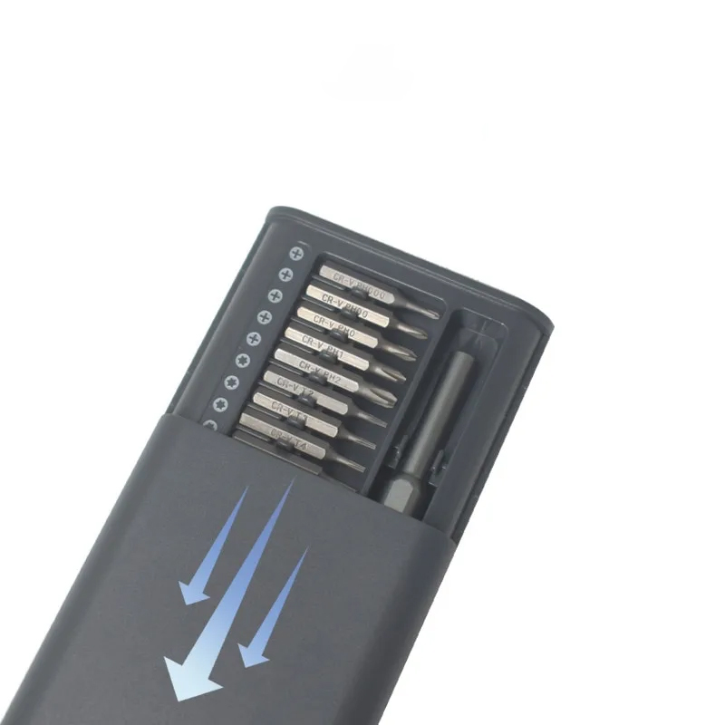 Отвертка с набором из 26 насадок Tools Workhard, в пластиковом футляре