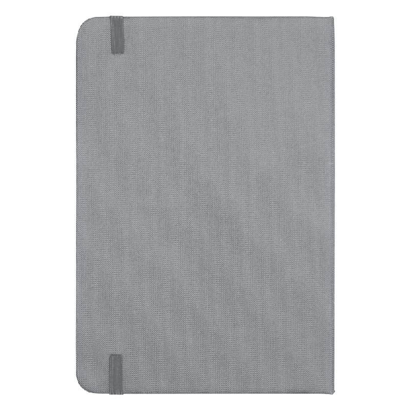 Блокнот А5 Hobard, в твердой тканевой обложке c резинкой в линейку