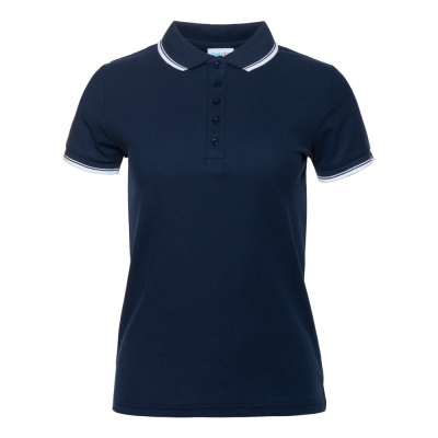 Рубашка поло женская STAN с окантовкой хлопок/полиэстер 185