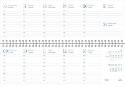 Планинг, планер датированный<br />33х15 см, 128 стр.