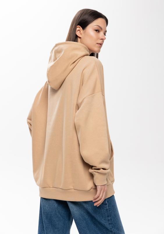 Худи унисекс STAN оверсайз футер без начёса 350, 66, Бежевый (54)