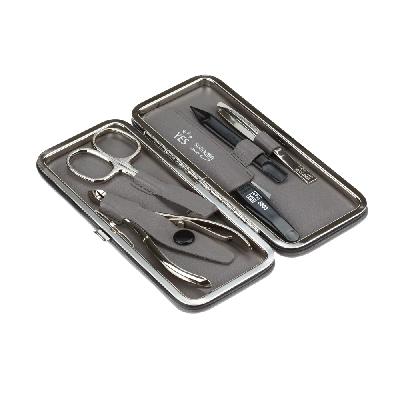 Маникюрный набор YES, 5 пр Футляр: натуральная кожа